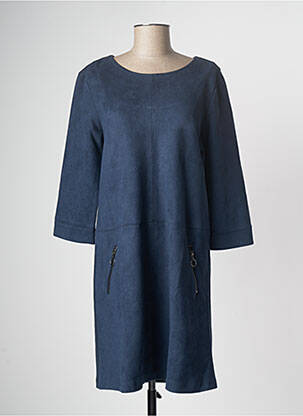 Robe mi-longue bleu TOM TAILOR femme