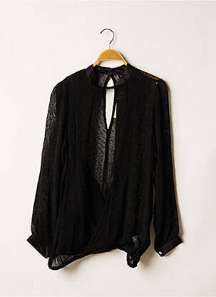 Gilet manches longues noir NÜ femme