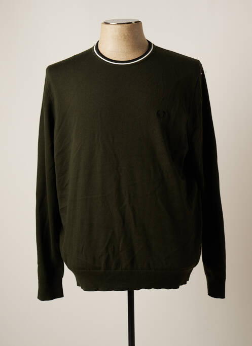 Pull vert FRED PERRY pour homme