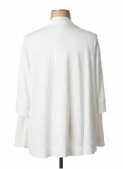 Gilet manches longues blanc MALOKA pour femme seconde vue