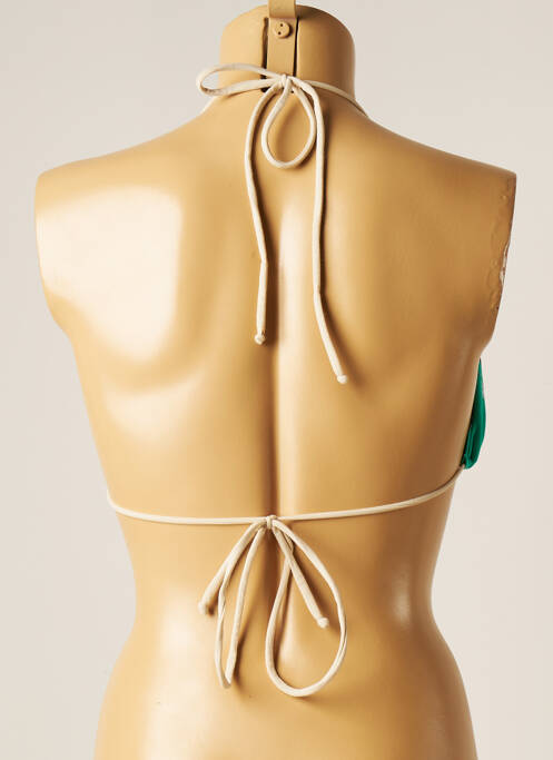 Haut de maillot de bain vert PIECES pour femme