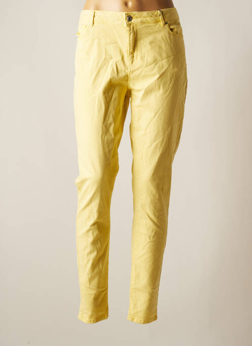 Pantalon slim jaune VERO MODA pour femme