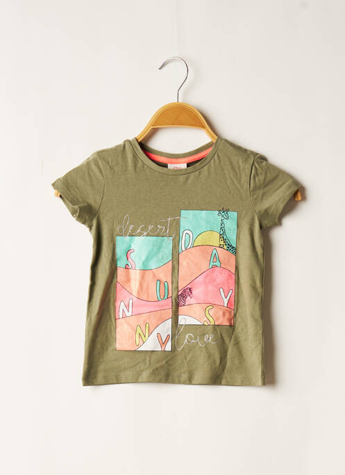 T-shirt vert S.OLIVER pour fille