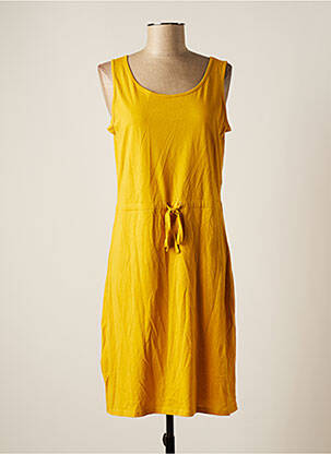 Robe mi-longue jaune EDC pour femme
