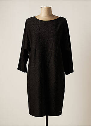 Robe mi-longue noir TOM TAILOR femme