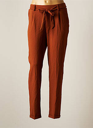 Pantalon chino marron AMELIE & AMELIE femme