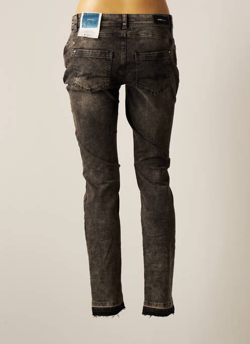 Jeans coupe slim noir STREET ONE pour femme