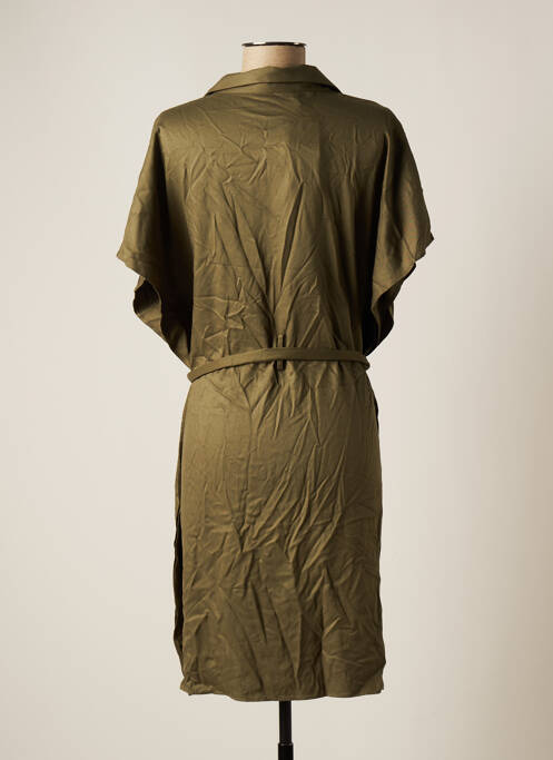 Robe mi-longue beige MANGO pour femme