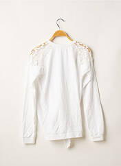 Sweat-shirt blanc GUESS pour fille seconde vue