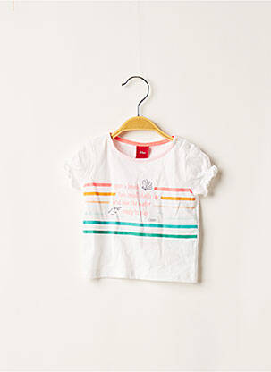 T-shirt blanc S.OLIVER pour enfant