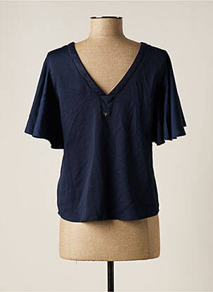 Top bleu LES P'TITES BOMBES femme