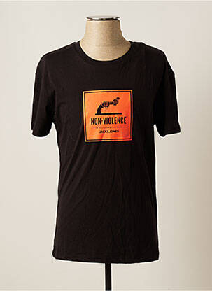 T-shirt noir JACK & JONES homme