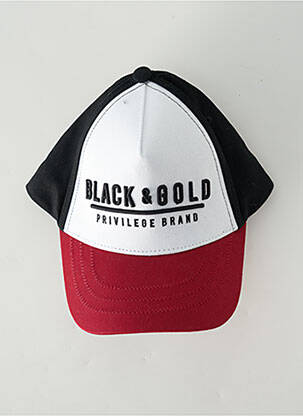 Chapeau rouge BLACK AND GOLD pour homme