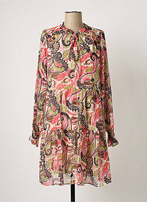 Robe mi-longue rose AMELIE & AMELIE femme