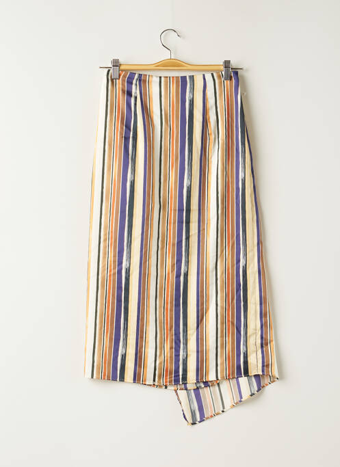 Jupe mi-longue bleu MANGO pour femme