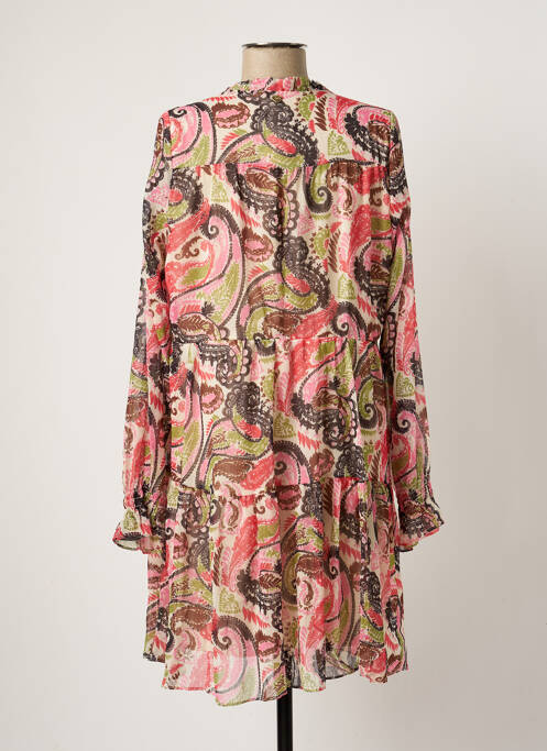 Robe mi-longue rose AMELIE & AMELIE pour femme