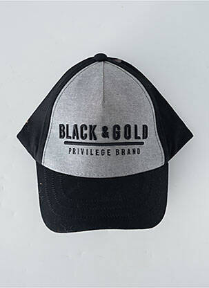 Chapeau noir BLACK AND GOLD homme
