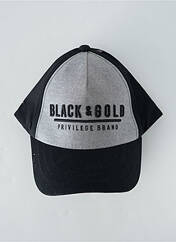 Chapeau noir BLACK AND GOLD pour homme seconde vue