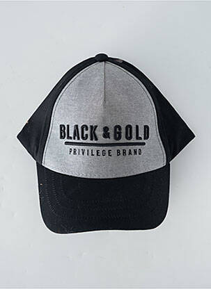 Chapeau noir BLACK AND GOLD pour homme