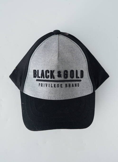 Chapeau noir BLACK AND GOLD pour homme