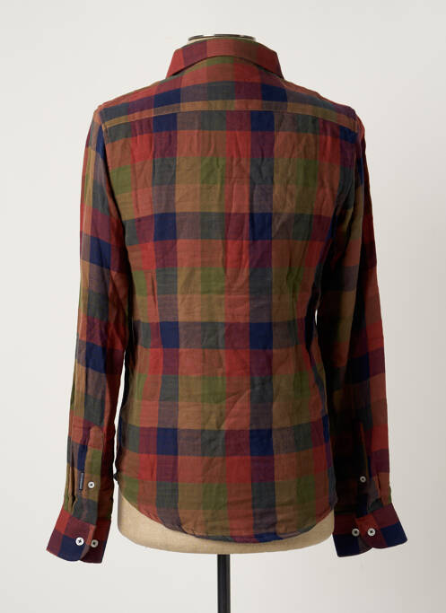 Chemise manches longues marron BRUCE & BUTLER  pour homme