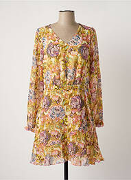 Robe mi-longue jaune ONLY femme