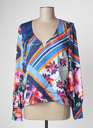 Blouse bleu MORGAN femme