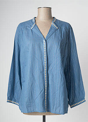 Chemisier bleu DEVERNOIS femme