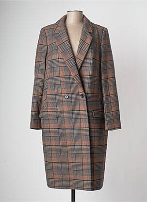 Manteau long bleu DEVERNOIS femme