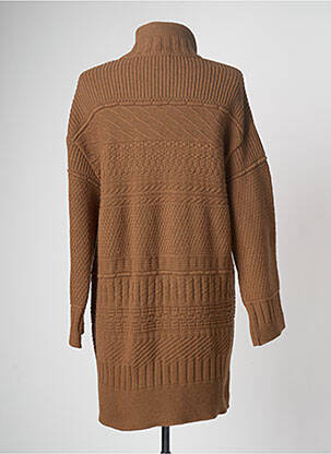 Gilet manches longues marron DEVERNOIS femme