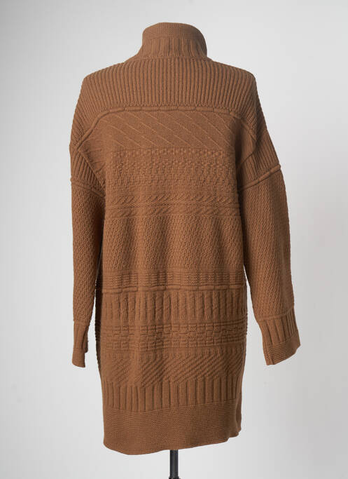 Gilet manches longues marron DEVERNOIS pour femme