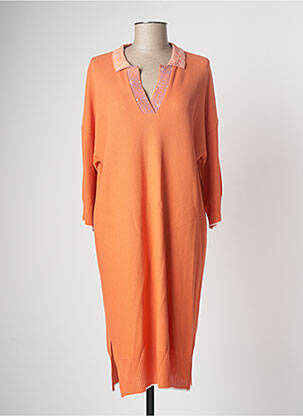 Robe longue orange DEVERNOIS femme