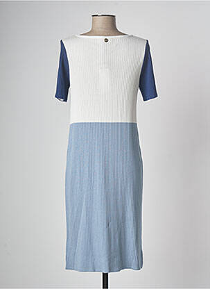 Robe mi-longue bleu DEVERNOIS femme