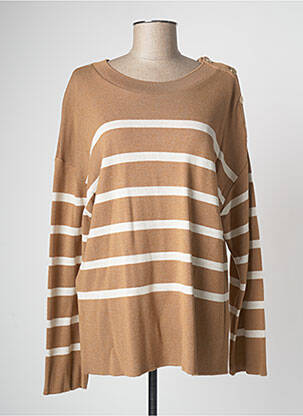 Pull tunique beige DEVERNOIS femme