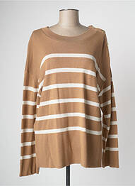 Pull tunique beige DEVERNOIS femme