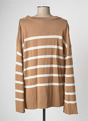 Pull tunique beige DEVERNOIS femme