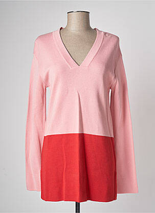 Pull tunique rose DEVERNOIS femme