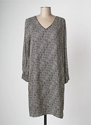 Robe mi-longue noir DEVERNOIS femme