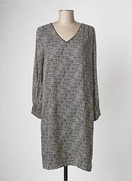 Robe mi-longue noir DEVERNOIS femme