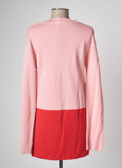 Pull tunique rose DEVERNOIS pour femme