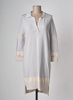 Robe mi-longue gris DEVERNOIS femme
