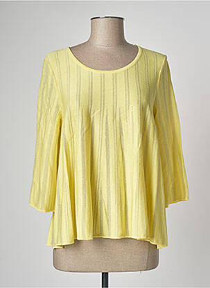 Pull jaune DEVERNOIS femme