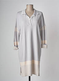 Robe mi-longue gris DEVERNOIS femme