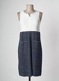 Robe mi-longue bleu DEVERNOIS femme