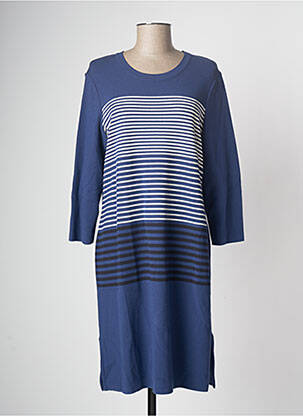 Robe pull bleu DEVERNOIS femme