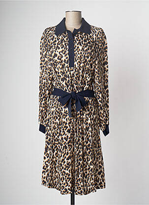 Robe mi-longue beige DEVERNOIS femme