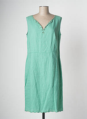 Robe mi-longue bleu DEVERNOIS femme