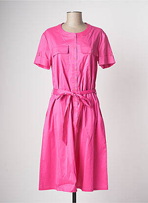 Robe mi-longue rose DEVERNOIS femme