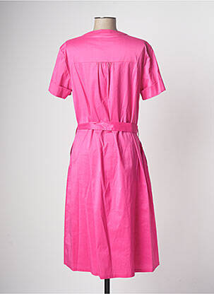 Robe mi-longue rose DEVERNOIS femme