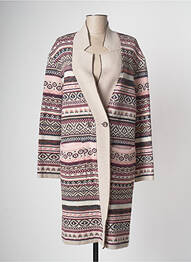 Gilet manches longues beige DEVERNOIS femme